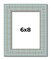6x8 Refined Picture Frame with UV-Resistant Acrylic & Acid Free Backing, Available in 5 Finishes - Black, Blue, Gold, Silver, and White